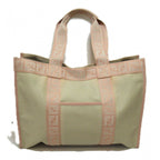 Fendi Zucca Trim Canvas Tote Bag - '10s