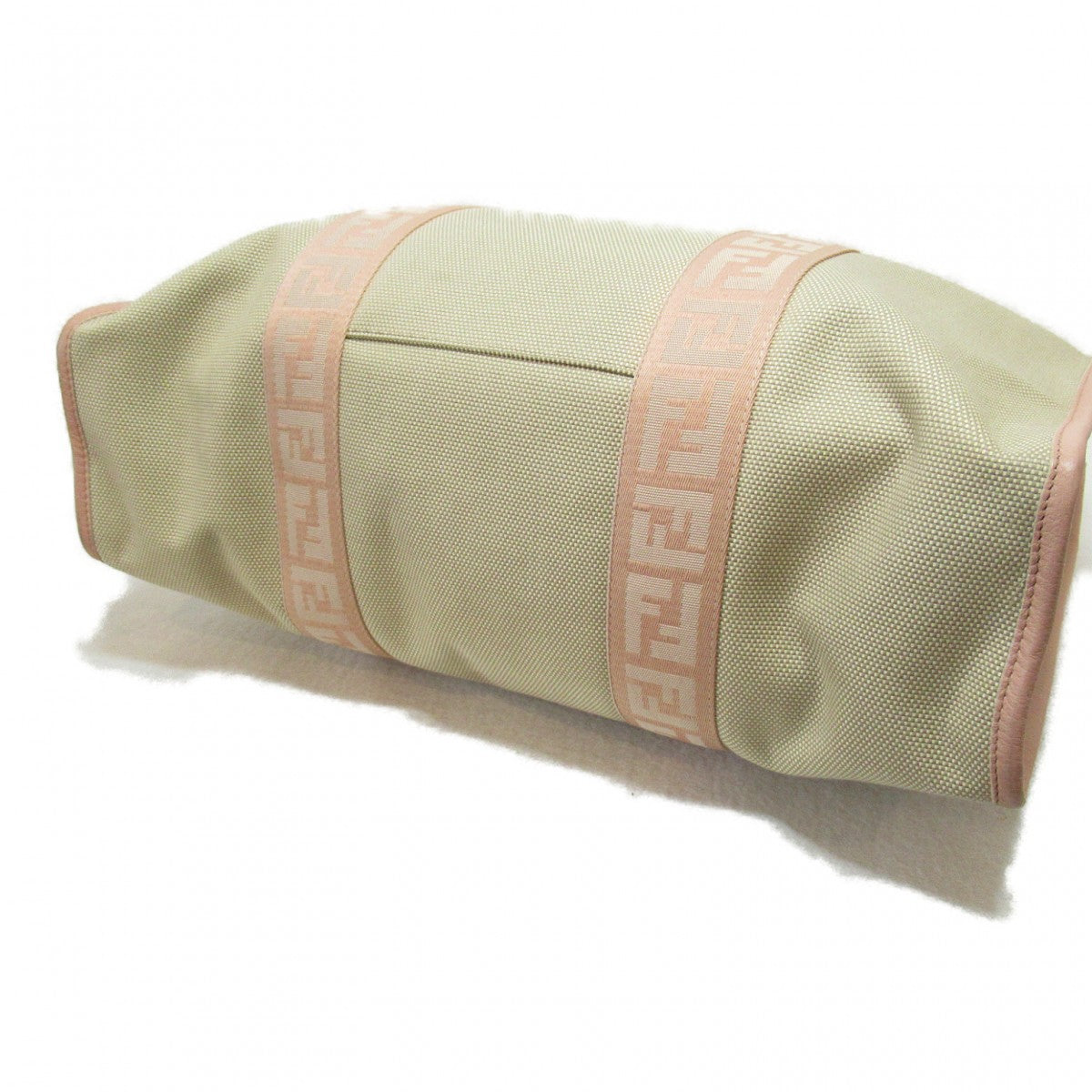 Fendi Zucca Trim Canvas Tote Bag - '10s
