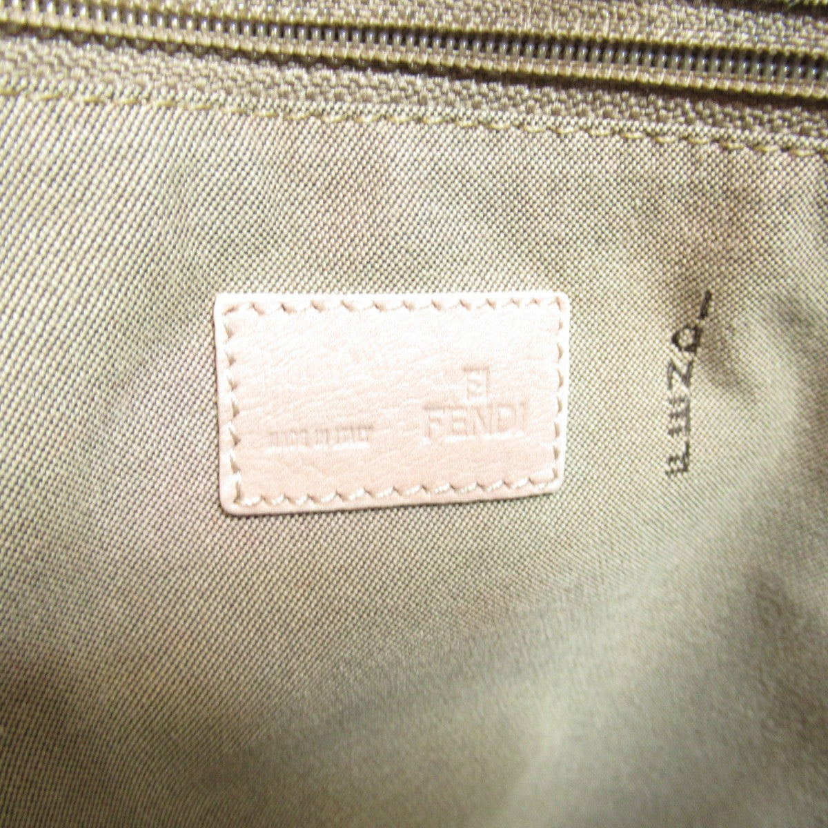 Fendi Zucca Trim Canvas Tote Bag - '10s