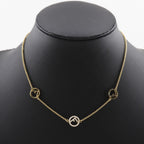 Fendi Gold Plated Rhinestone Necklace 8AG735
