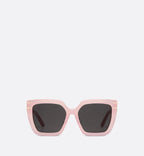 Diorsignature S10F Sea Glass Pink Square Sunglasses