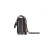 Saint Laurent Sunset Medium Chain Shoulder Bag in Grey Color SHW