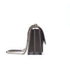 Saint Laurent Sunset Medium Chain Shoulder Bag in Grey Color SHW