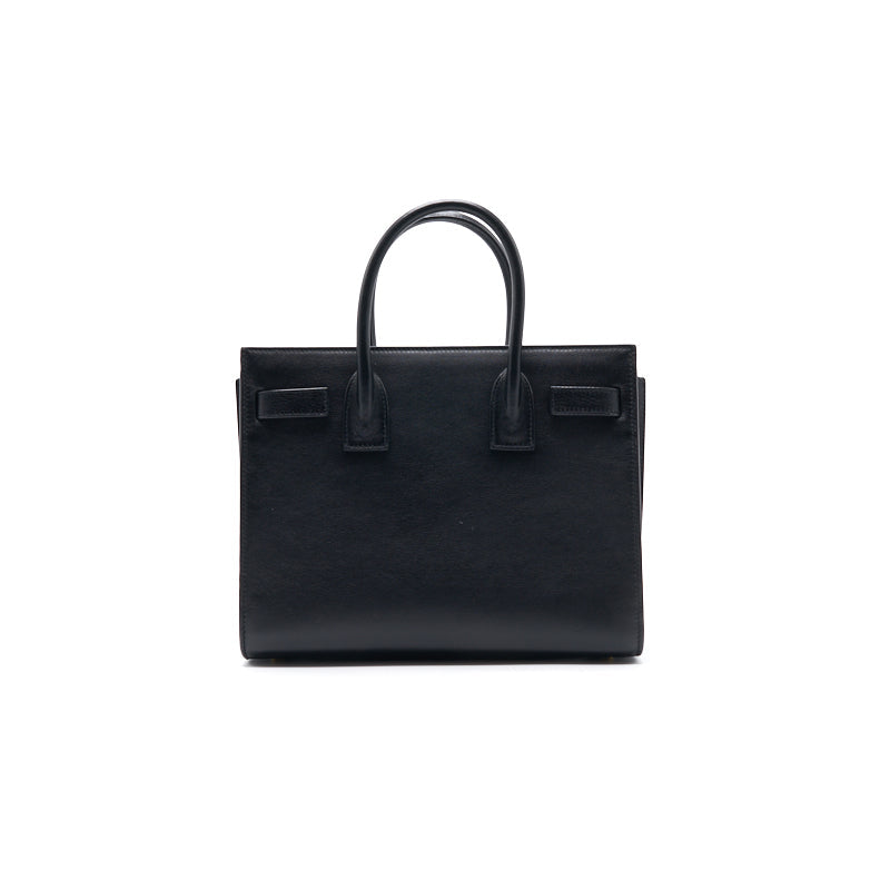 Saint Laurent Paris Black Leather Limited Baby Sac De Jour Tote