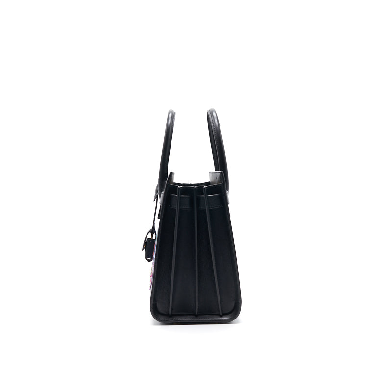 Saint Laurent Paris Black Leather Limited Baby Sac De Jour Tote