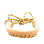 Fendi Selleria Leather Wrap Bracelet - '10s