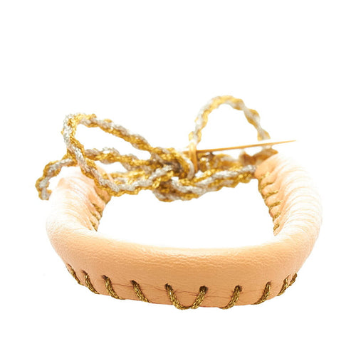 Fendi Selleria Leather Wrap Bracelet - '10s