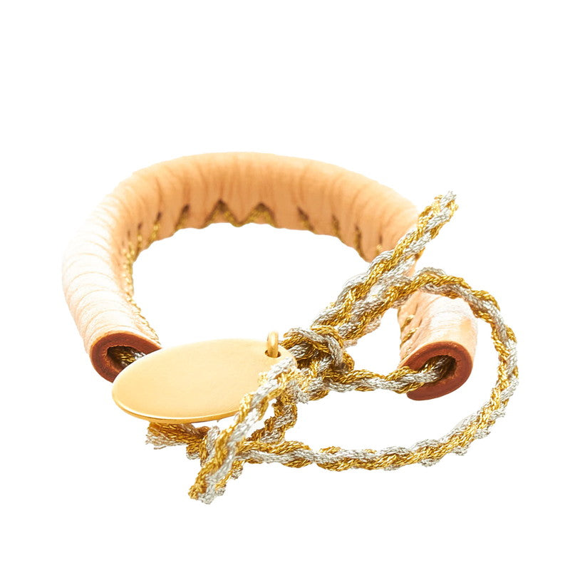 Fendi Selleria Leather Wrap Bracelet - '10s