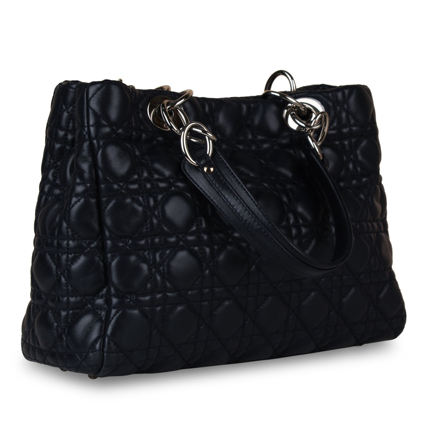 Dior Lady Dior Tote - Navy