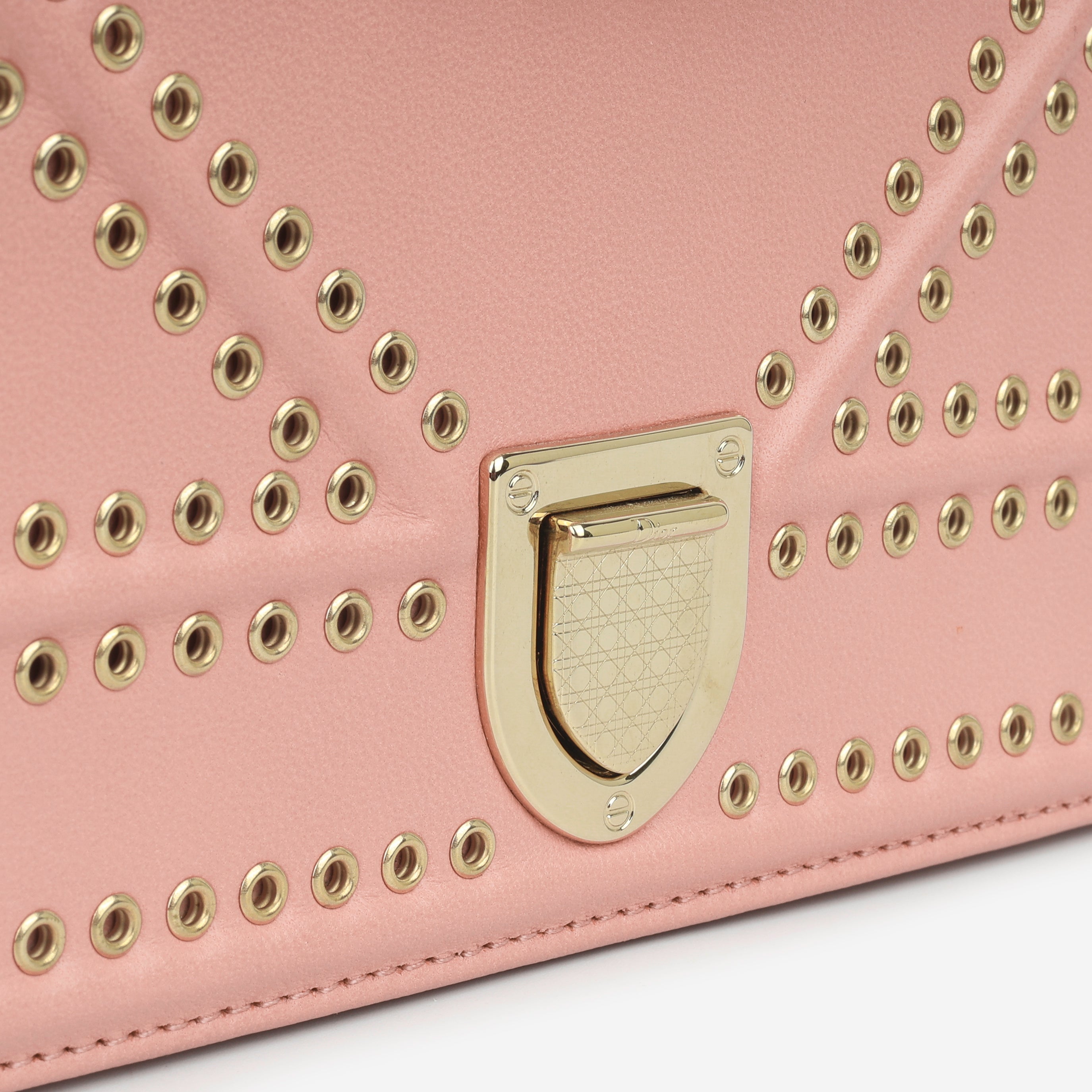 Dior Small Diorama - Studded Rose