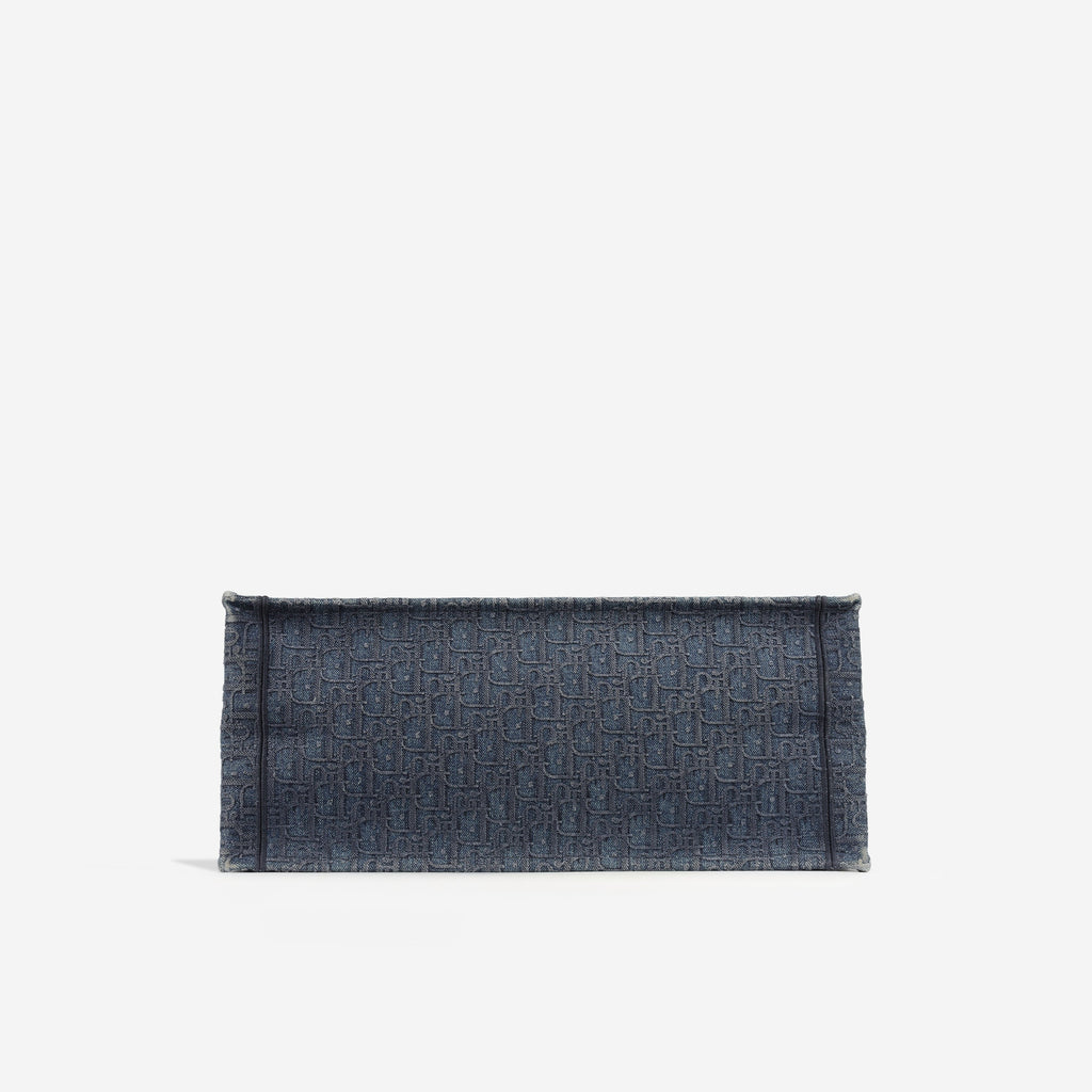 Dior Large Book Tote - Blue Denim