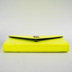 Saint Laurent Wallet On Chain Neon Yellow