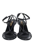 Saint Laurent - Black Leather Strappy Heeled Sandals Sz 8