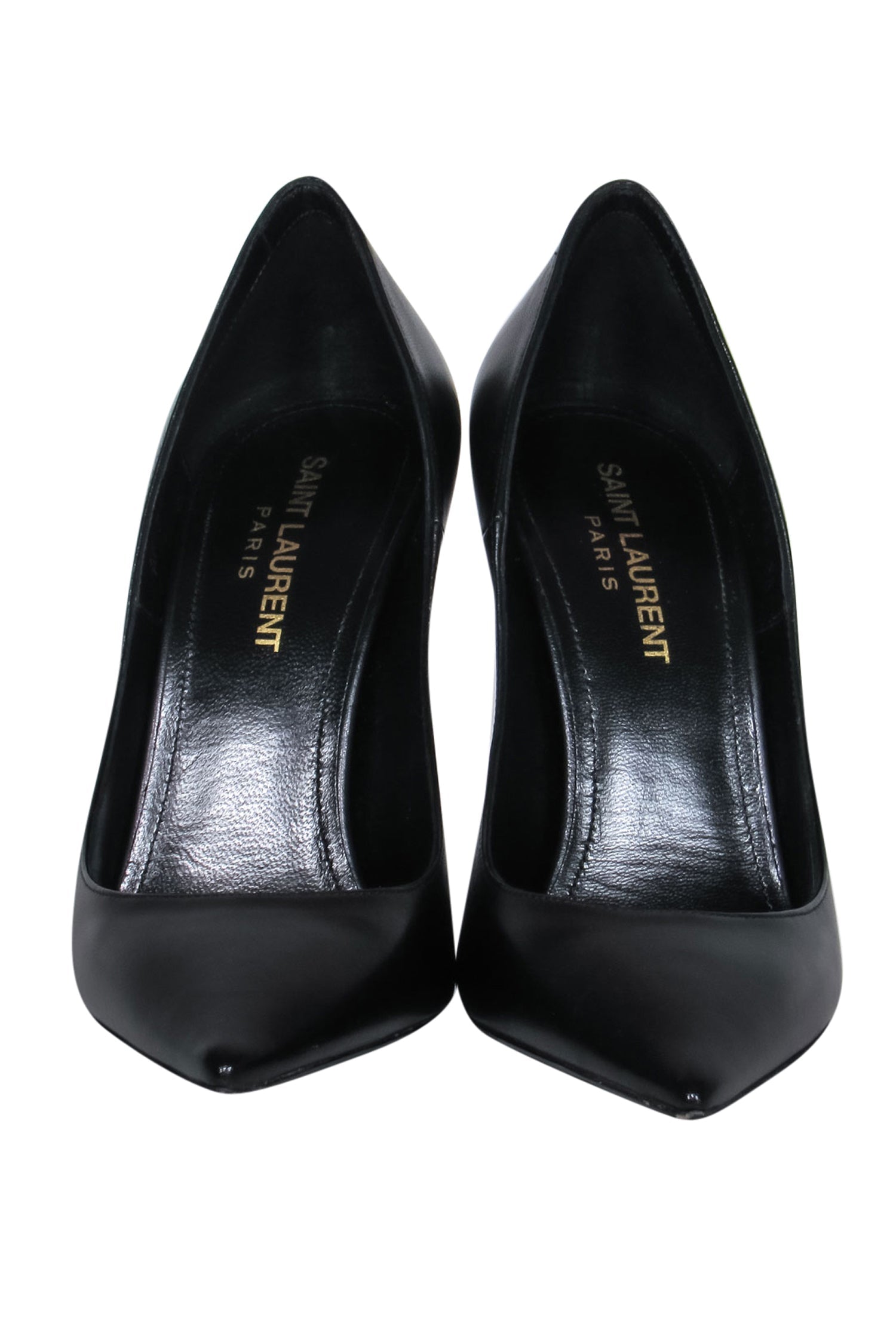 Saint Laurent - Black Leather "Zoe 105" Pumps Sz 6