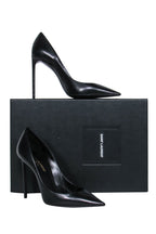 Saint Laurent - Black Leather "Zoe 105" Pumps Sz 6