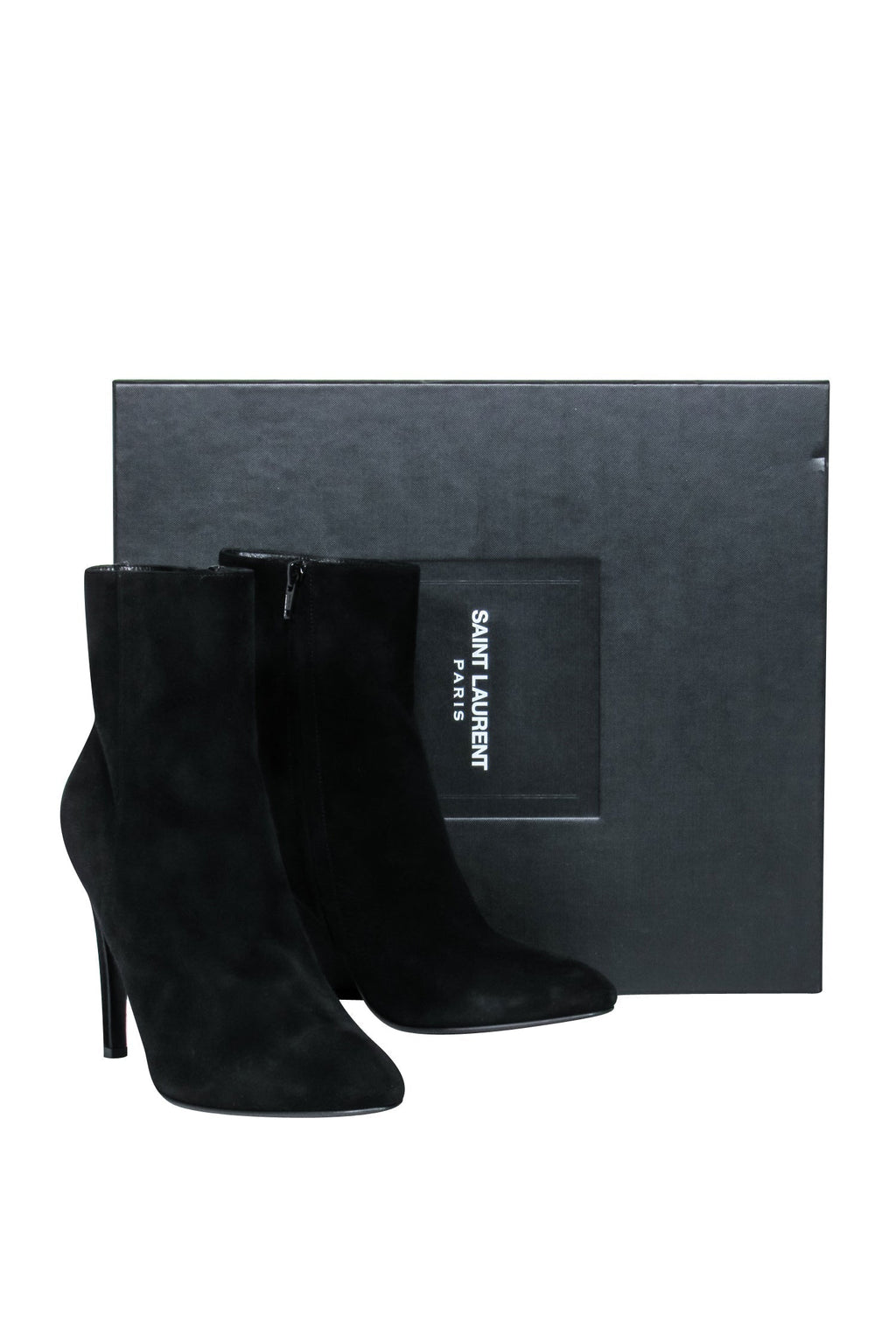Saint Laurent - Black Suede Booties Sz 8.5