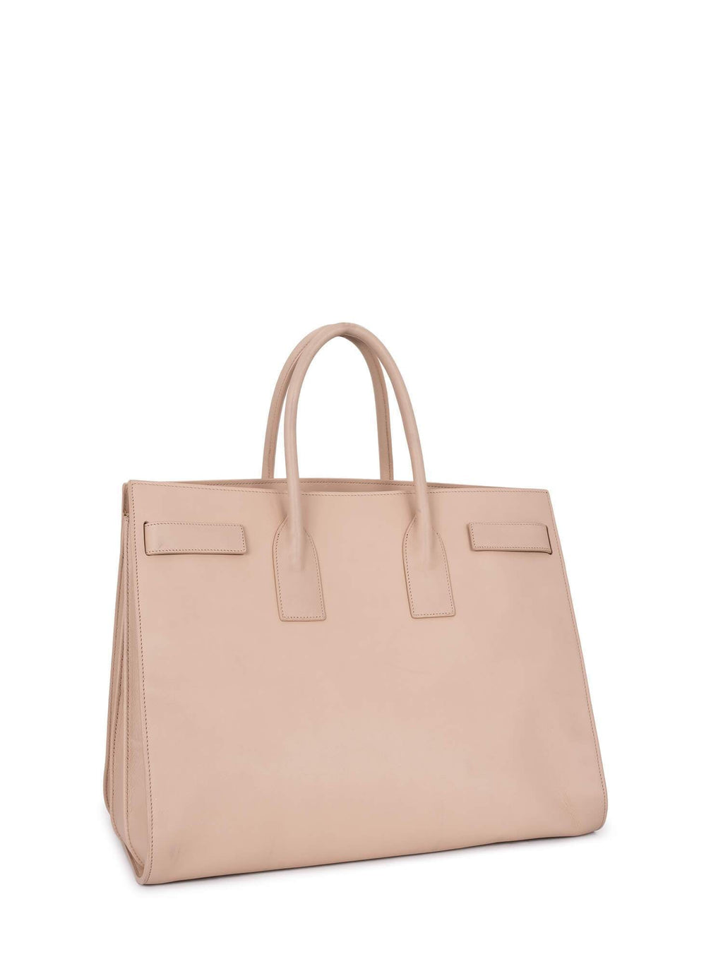Saint Laurent Calfskin Large Sac De Jour Shopper Bag Beige