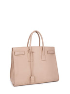 Saint Laurent Calfskin Large Sac De Jour Shopper Bag Beige