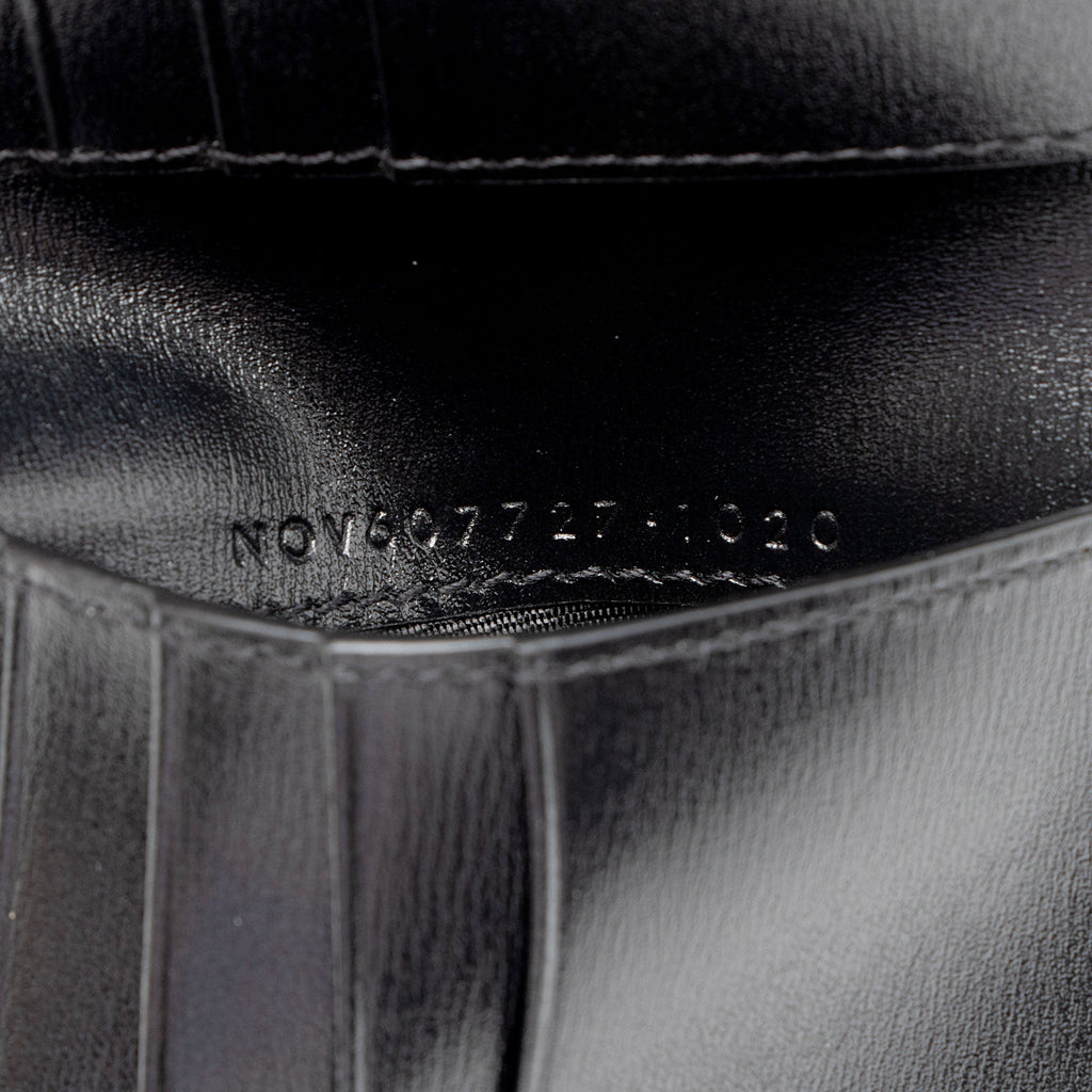 Saint Laurent Calfskin Monogram Bifold Wallet (SHF-SJ4l97)