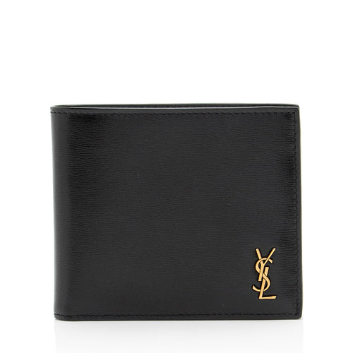 Saint Laurent Calfskin Monogram Bifold Wallet (SHF-SJ4l97)