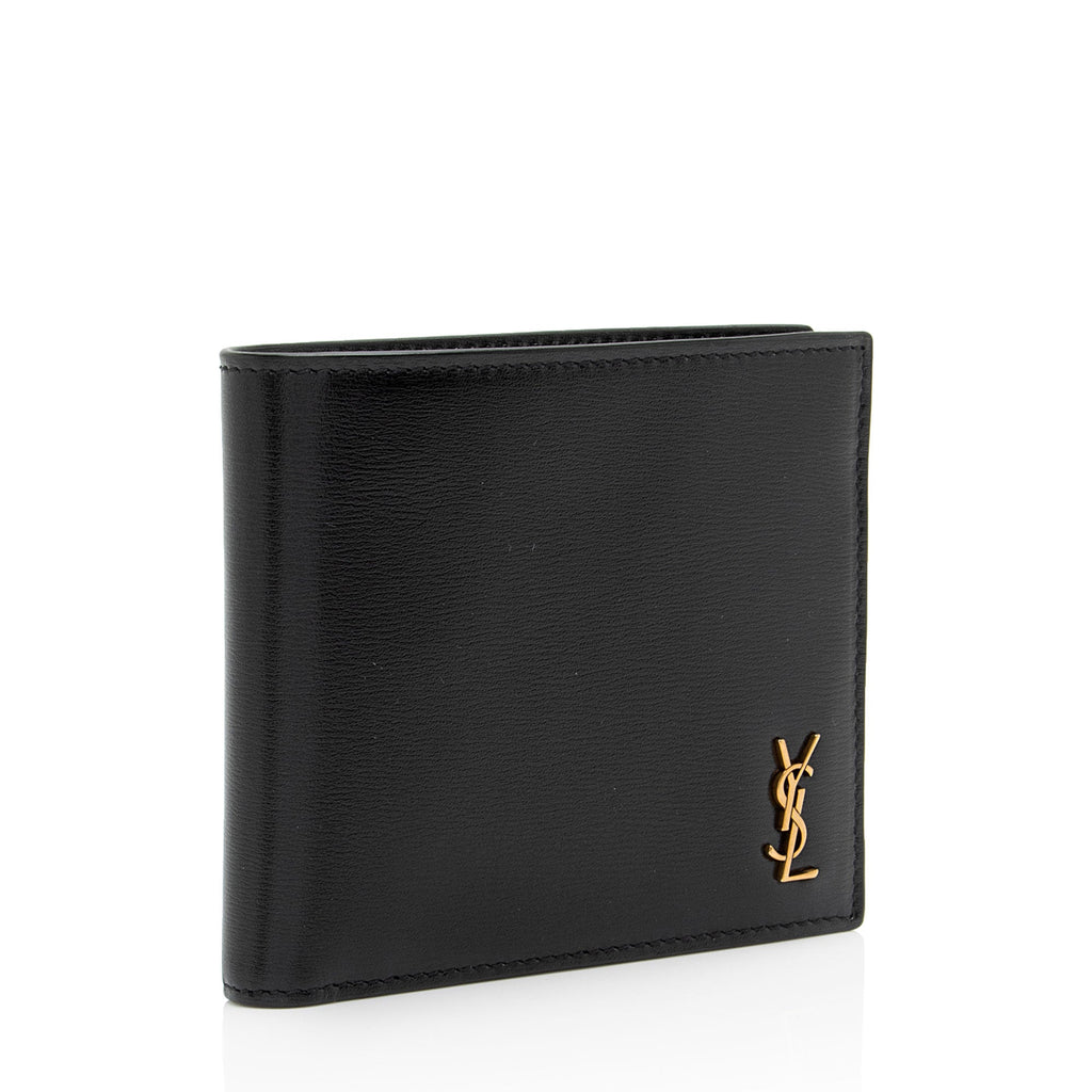 Saint Laurent Calfskin Monogram Bifold Wallet (SHF-SJ4l97)