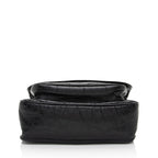 Saint Laurent Crinkled Calfskin Monogram Niki Medium Shoulder Bag (SHF-6JCA4U)