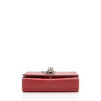Saint Laurent Croc Embossed Leather Monogram Kate Tassel Mini Shoulder Bag (SHF-ULEaZy)