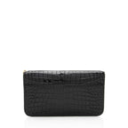 Saint Laurent Croc Embossed Monogram Phone Holder Shoulder Bag (SHF-EFRcxI)