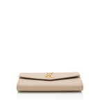 Saint Laurent Grain De Poudre Monogram Uptown Chain Wallet (SHF-wooMCi)