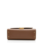 Saint Laurent Grain de Poudre Monogram Cassandra Mini Top Handle (SHF-YNTyOw)