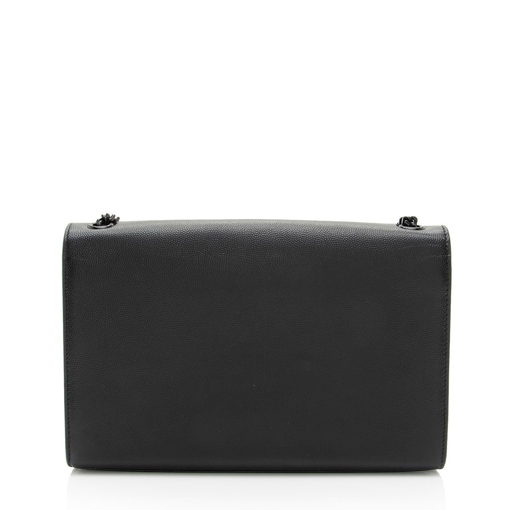 Saint Laurent Grain de Poudre Monogram Kate Medium Shoulder Bag (SHF-hzje5P)