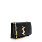 Saint Laurent Grain de Poudre Monogram Kate Small Crossbody (SHF-Ky2Gwi)