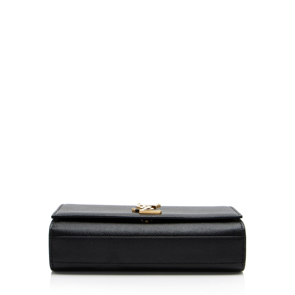 Saint Laurent Grain de Poudre Monogram Kate Small Shoulder Bag (SHF-TDZTnZ)