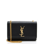 Saint Laurent Grain de Poudre Monogram Kate Small Shoulder Bag (SHF-TDZTnZ)