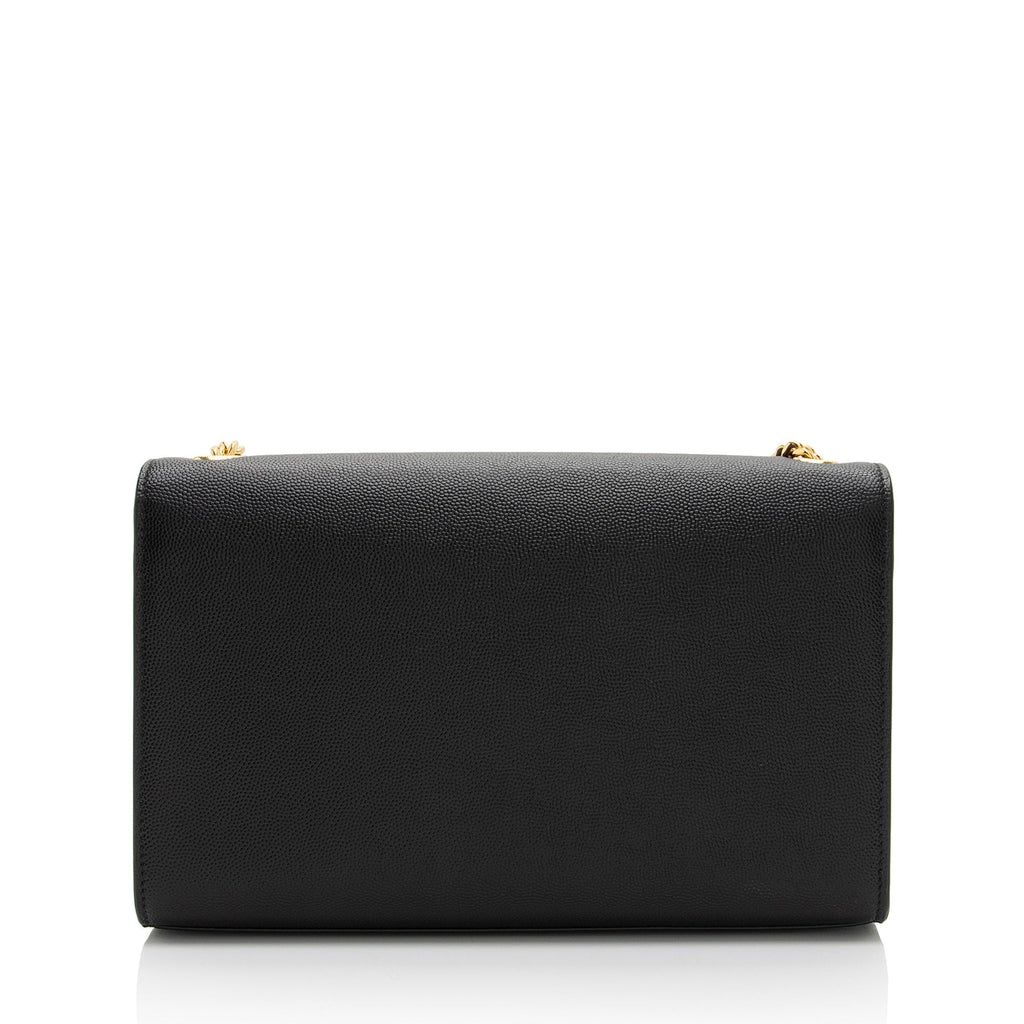 Saint Laurent Grain de Poudre Monogram Kate Tassel Medium Shoulder Bag (SHF-u9Ndoz)