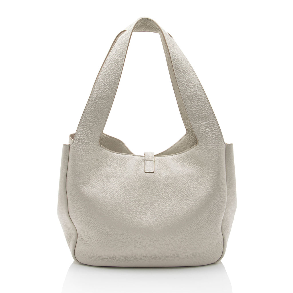 Saint Laurent Grained Calfskin Monogram Le 5 A 7 Bea Shoulder Bag (SHF-nDPpWc)