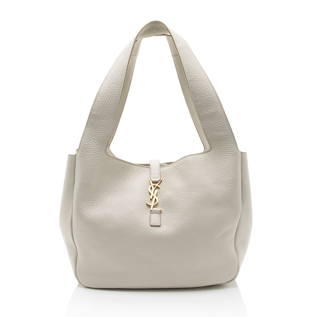 Saint Laurent Grained Calfskin Monogram Le 5 A 7 Bea Shoulder Bag (SHF-nDPpWc)