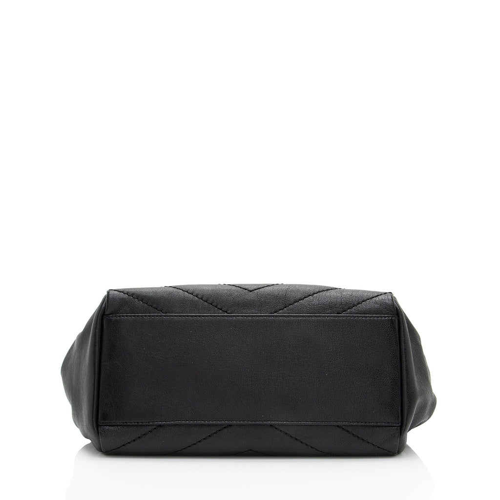 Saint Laurent Lambskin Monogram Nolita Small Flap Bag (SHF-f0gUjx)