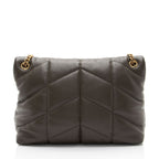 Saint Laurent Lambskin Monogram Puffer LouLou Medium Shoulder Bag (SHF-sxPbmV)