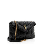 Saint Laurent Lambskin Monogram Puffer LouLou Toy Shoulder Bag (SHF-QVgJj0)