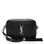 Saint Laurent Leather Monogram Lou Camera Bag (SHF-whAoB5)