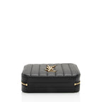 Saint Laurent Matalasse Calfskin Monogram Vicky Belt Bag (SHF-UFp2hO)