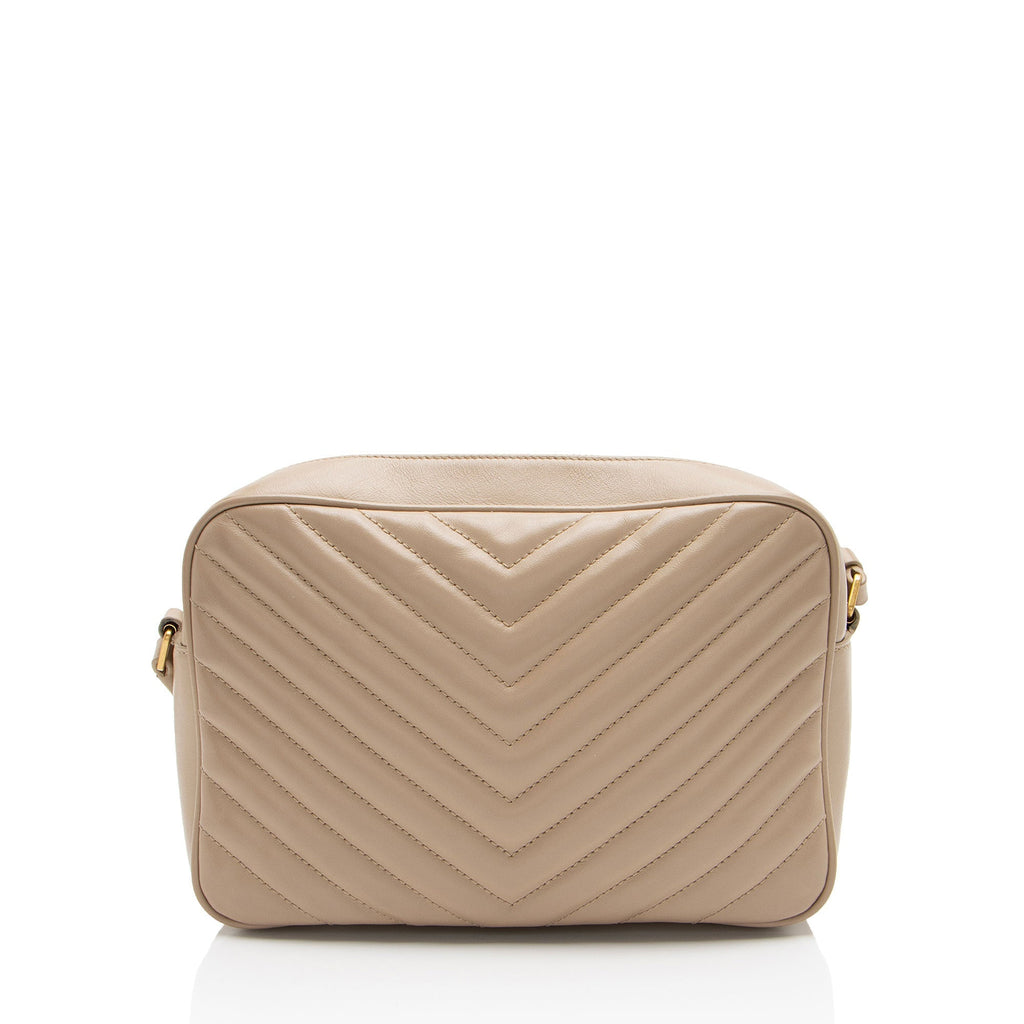 Saint Laurent Matelasse Calfskin Monogram Lou Camera Bag (SHF-0p6Ezh)