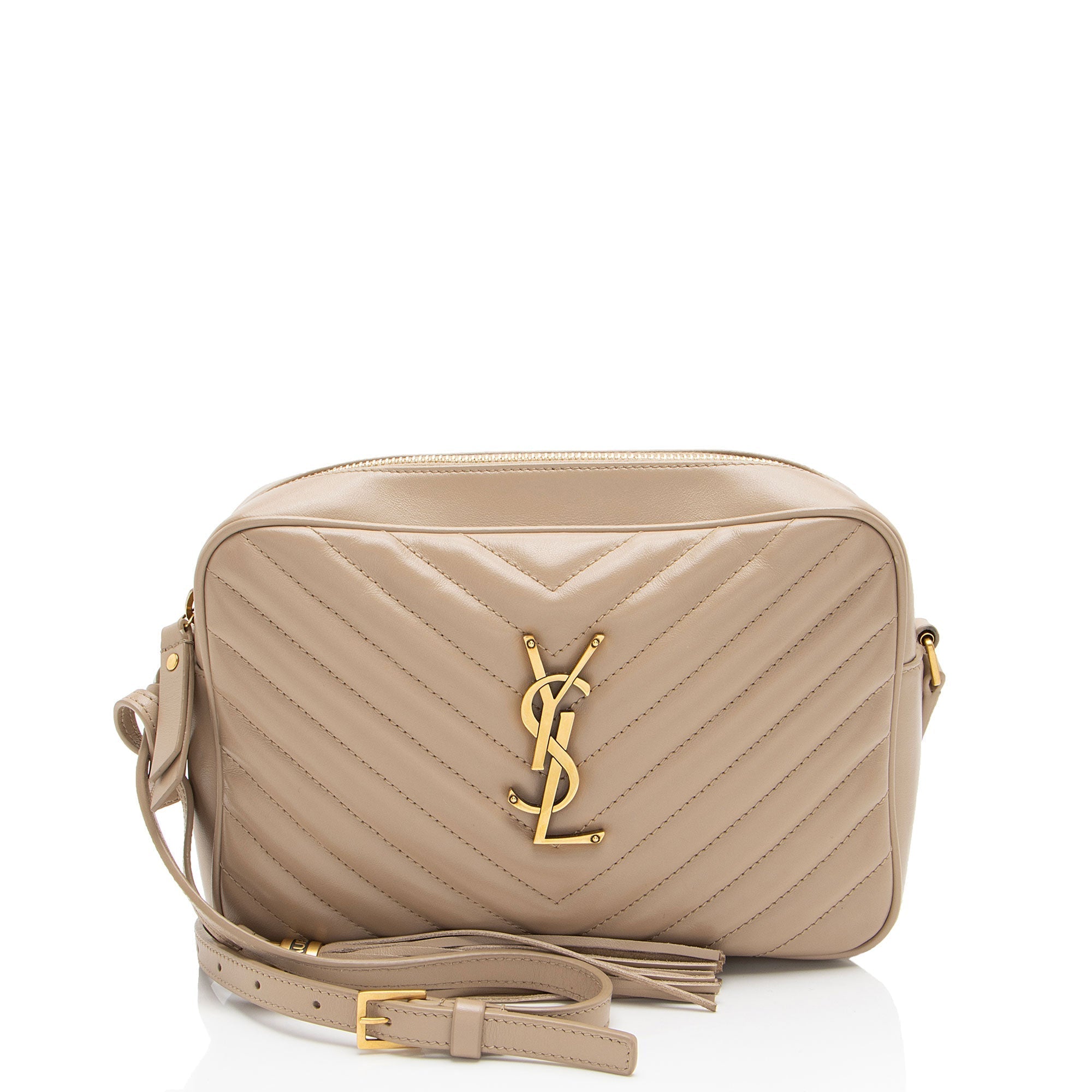 Saint Laurent Matelasse Calfskin Monogram Lou Camera Bag (SHF-0p6Ezh)