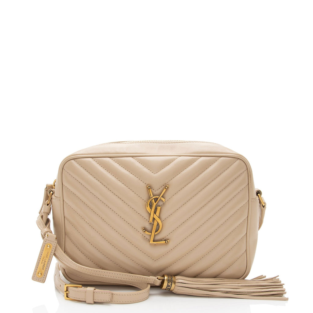 Saint Laurent Matelasse Calfskin Monogram Lou Camera Bag (SHF-IyIKNC)