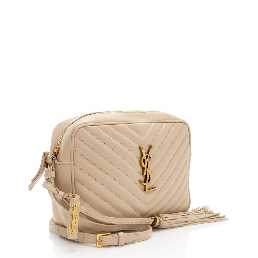 Saint Laurent Matelasse Calfskin Monogram Lou Camera Bag (SHF-IyIKNC)