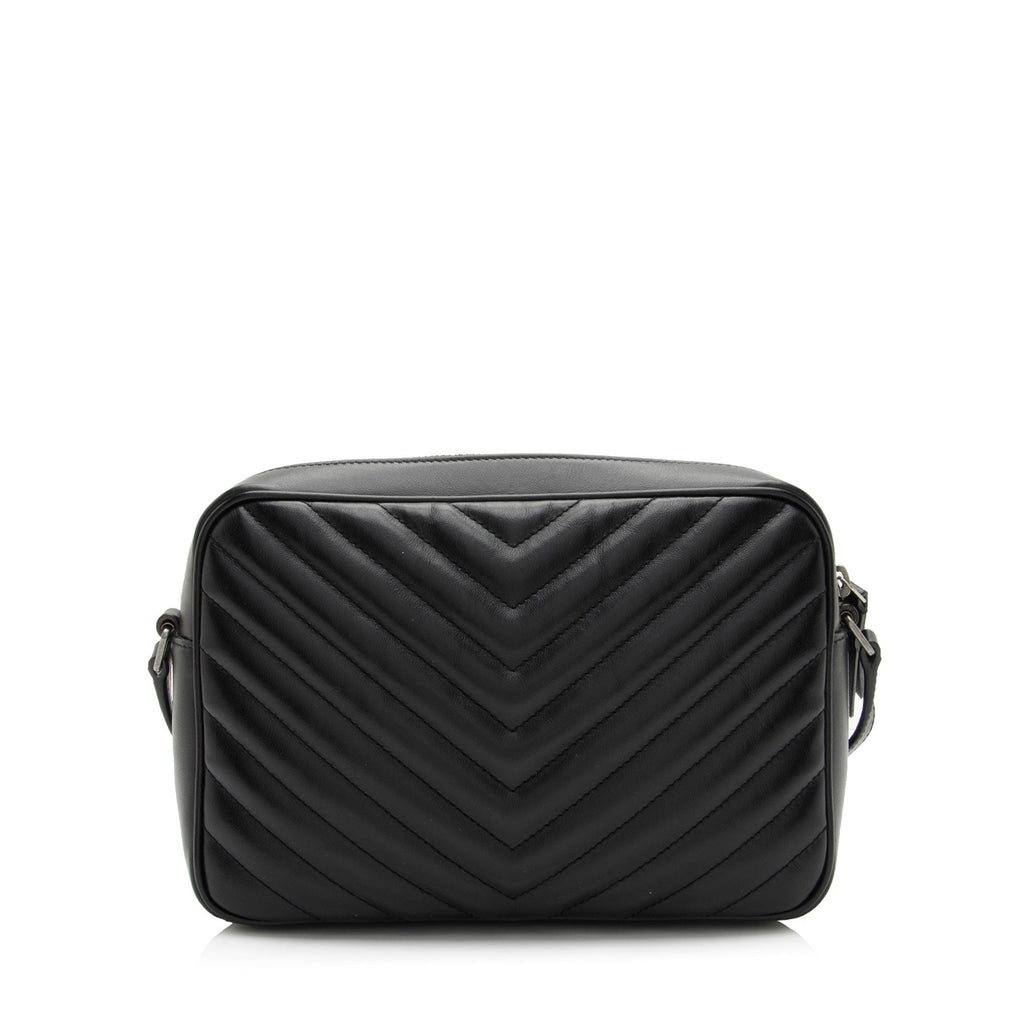 Saint Laurent Matelasse Calfskin Monogram Lou Camera Bag (SHF-jB3wqK)