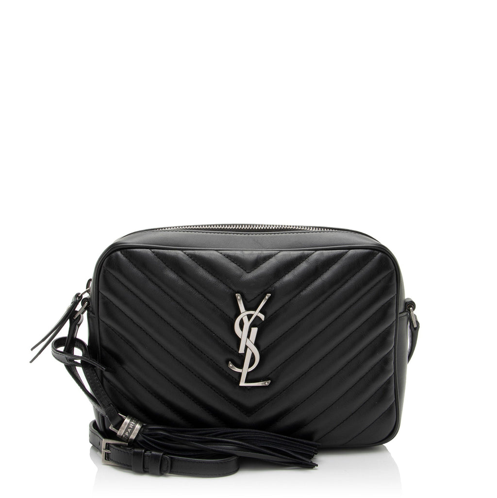 Saint Laurent Matelasse Calfskin Monogram Lou Camera Bag (SHF-jB3wqK)