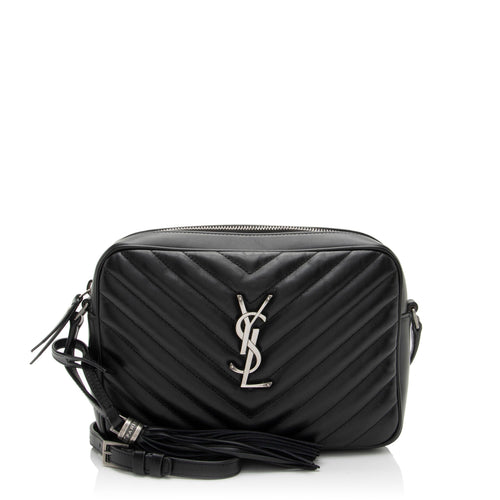 Saint Laurent Matelasse Calfskin Monogram Lou Camera Bag (SHF-jB3wqK)