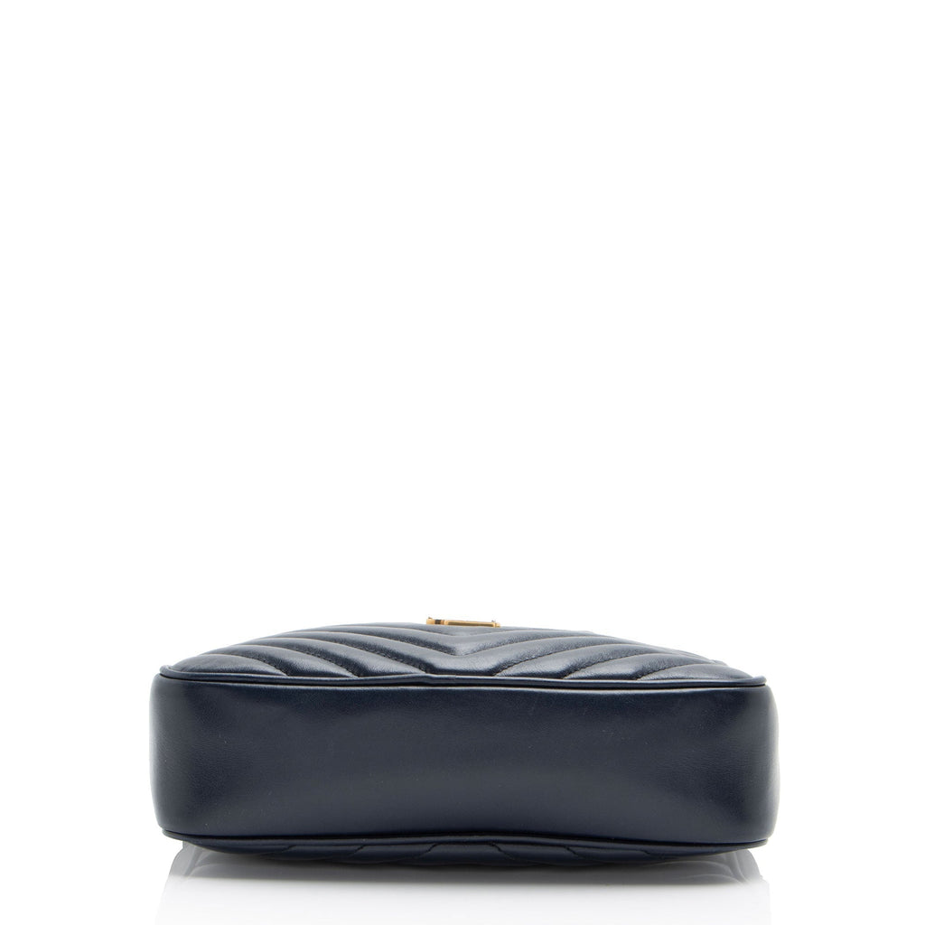 Saint Laurent Matelasse Calfskin Monogram Lou Camera Bag (SHF-JZyzw6)